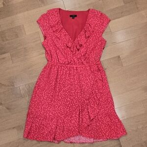 J.CREW COLLECTION Sz. 6 V-NECK RUFFLE DRESS IN TOSSED BOUQUET FLORAL NWOT